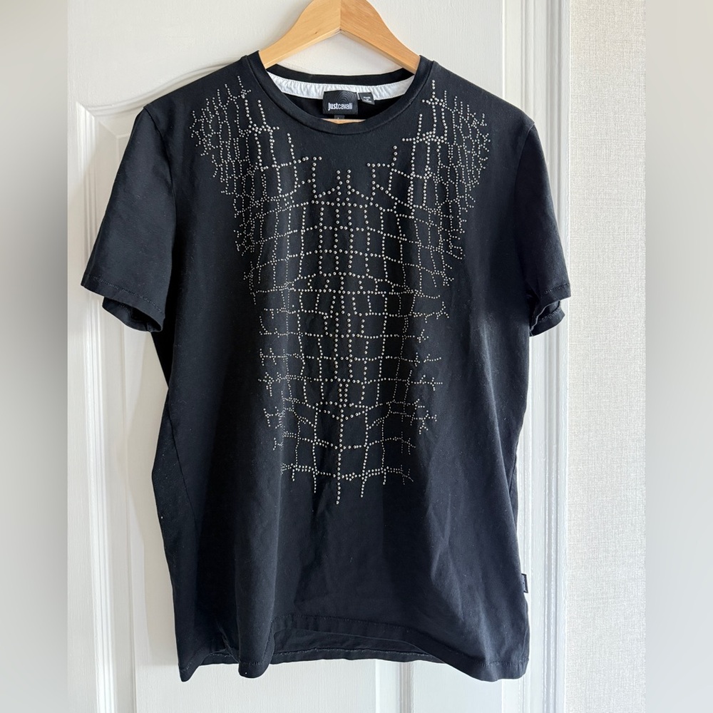 Just Cavalli men's studded tee